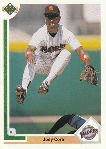 #291 Joey Cora - San Diego Padres - 1991 Upper Deck Baseball