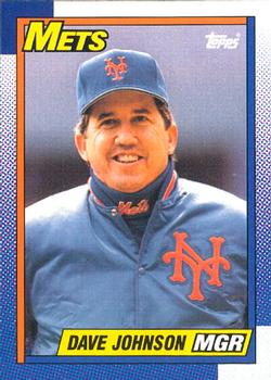 #291 Dave Johnson - New York Mets - 1990 O-Pee-Chee Baseball