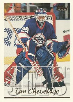 #291 Tim Cheveldae - Winnipeg Jets - 1995-96 Topps Hockey