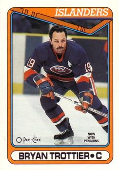 #291 Bryan Trottier - New York Islanders - 1990-91 O-Pee-Chee Hockey