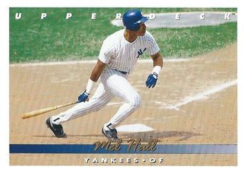 #291 Mel Hall - New York Yankees - 1993 Upper Deck Baseball