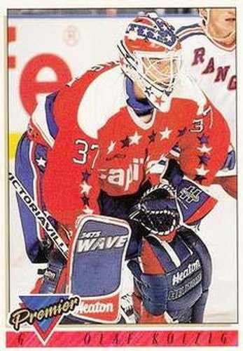 #291 Olaf Kolzig - Washington Capitals - 1993-94 Topps Premier Hockey