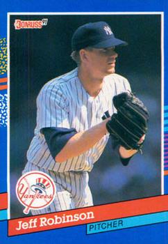#291 Jeff Robinson - New York Yankees - 1991 Donruss Baseball