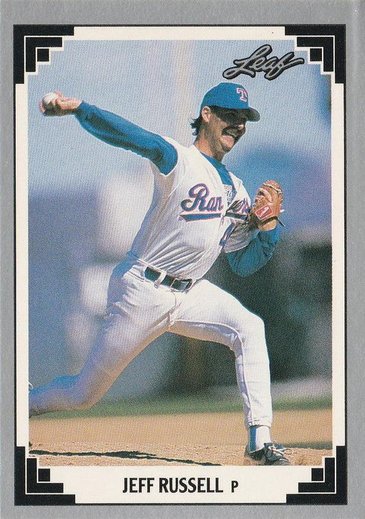 #291 Jeff Russell - Texas Rangers - 1991 Leaf Baseball