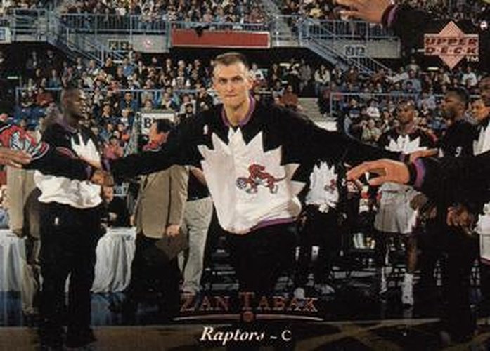 #291 Zan Tabak - Toronto Raptors - 1995-96 Upper Deck Basketball