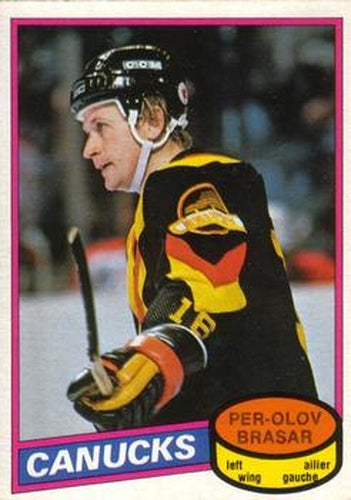 #291 Per-Olov Brasar - Vancouver Canucks - 1980-81 O-Pee-Chee Hockey