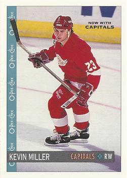 #291 Kevin Miller - Washington Capitals - 1992-93 O-Pee-Chee Hockey