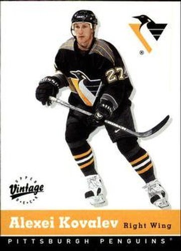#291 Alex Kovalev - Pittsburgh Penguins - 2000-01 Upper Deck Vintage Hockey