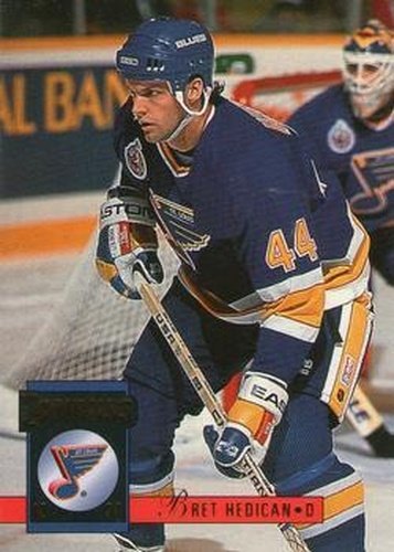 #291 Bret Hedican - St. Louis Blues - 1993-94 Donruss Hockey