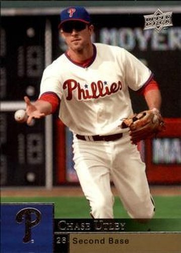 #291 Chase Utley - Philadelphia Phillies - 2009 Upper Deck Baseball