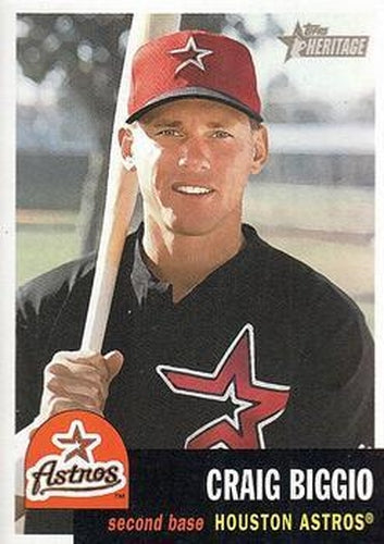 #291 Craig Biggio - Houston Astros - 2002 Topps Heritage Baseball