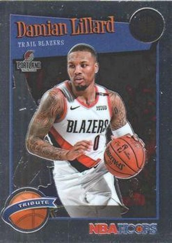 #291 Damian Lillard - Portland Trail Blazers - 2019-20 Hoops Premium Stock Basketball