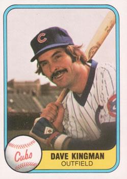 #291 Dave Kingman - Chicago Cubs - 1981 Fleer Baseball