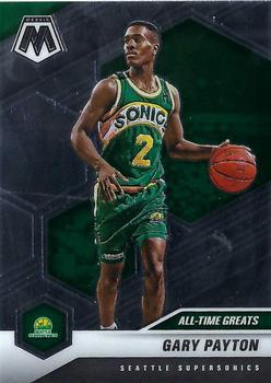 #291 Gary Payton - Seattle Supersonics - 2020-21 Panini Mosaic Basketball