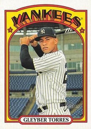 #291 Gleyber Torres - New York Yankees - 2021 Topps Heritage Baseball