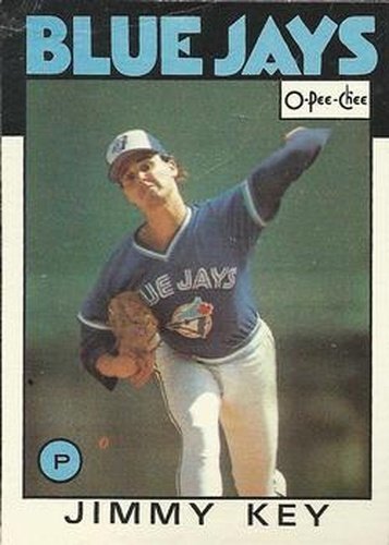 #291 Jimmy Key - Toronto Blue Jays - 1986 O-Pee-Chee Baseball