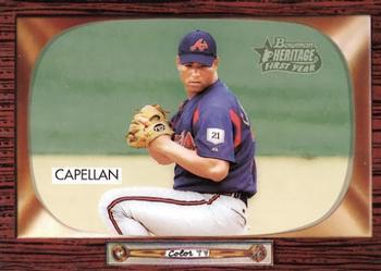 #291 Jose Capellan - Atlanta Braves - 2004 Bowman Heritage Baseball
