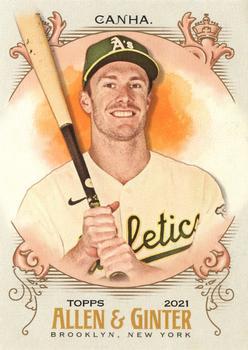 #291 Mark Canha - Oakland Athletics - 2021 Topps Allen & Ginter Baseball