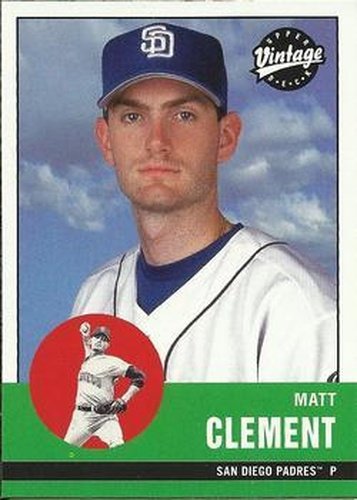 #291 Matt Clement - San Diego Padres - 2001 Upper Deck Vintage Baseball