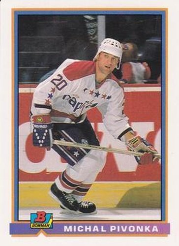 #291 Michal Pivonka - Washington Capitals - 1991-92 Bowman Hockey