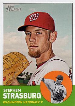 #291 Stephen Strasburg - Washington Nationals - 2012 Topps Heritage Baseball