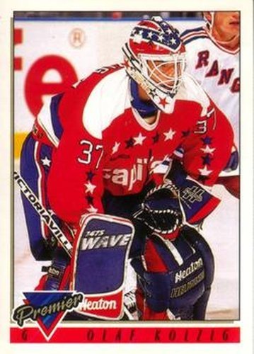 #291 Olaf Kolzig - Washington Capitals - 1993-94 O-Pee-Chee Premier Hockey