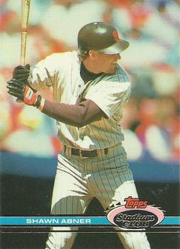 #291 Shawn Abner - San Diego Padres - 1991 Stadium Club Baseball