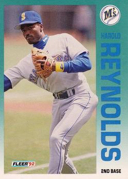 #291 Harold Reynolds - Seattle Mariners - 1992 Fleer Baseball