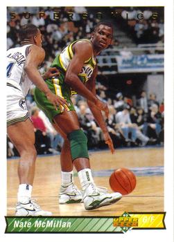 #291 Nate McMillan - Seattle SuperSonics - 1992-93 Upper Deck Basketball