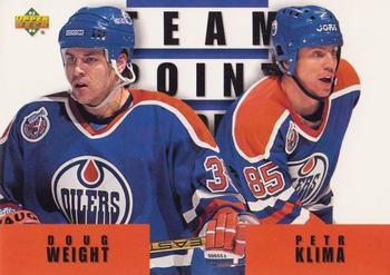 #291 Doug Weight / Petr Klima - Edmonton Oilers - 1993-94 Upper Deck Hockey