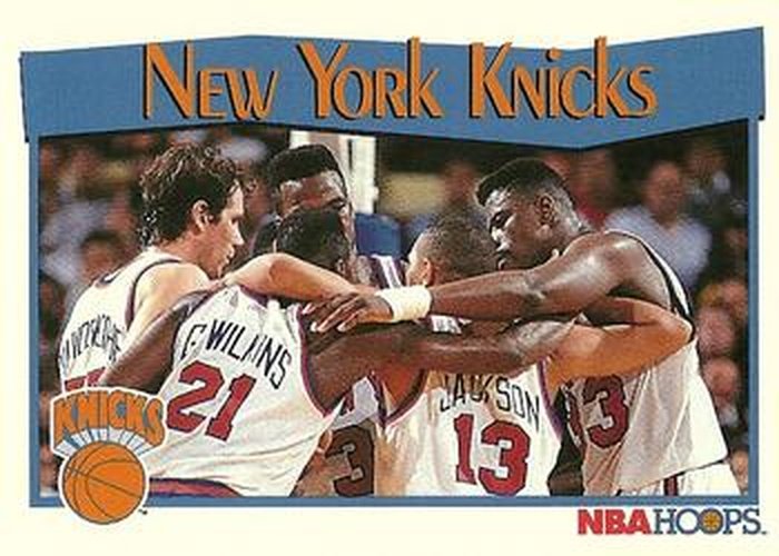 #291 New York Knicks - New York Knicks - 1991-92 Hoops Basketball
