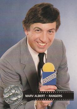 #291 Marv Albert - New York Rangers - 1991-92 Pro Set Platinum Hockey