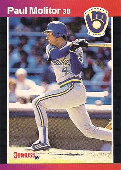#291 Paul Molitor - Milwaukee Brewers - 1989 Donruss Baseball