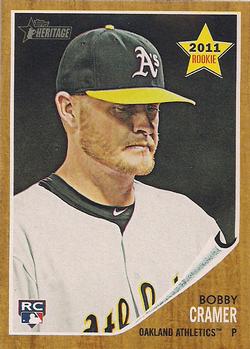 #291 Bobby Cramer - Oakland Athletics - 2011 Topps Heritage Baseball