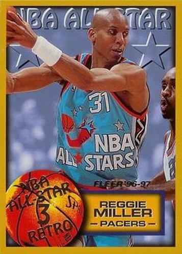 #291 Reggie Miller - Indiana Pacers - 1996-97 Fleer Basketball