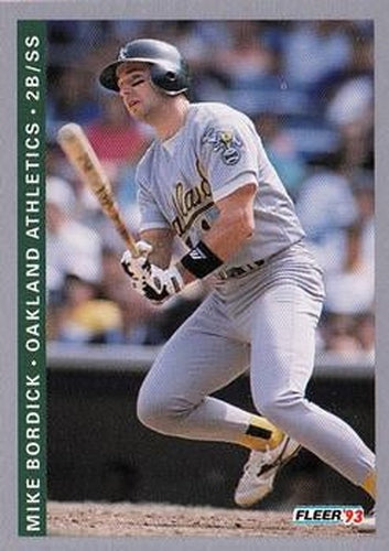 #291 Mike Bordick - Oakland Athletics - 1993 Fleer Baseball