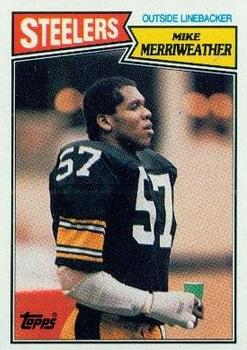 #291 Mike Merriweather - Pittsburgh Steelers - 1987 Topps Football