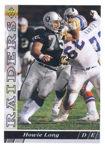 #292 Howie Long - Los Angeles Raiders - 1993 Upper Deck Football