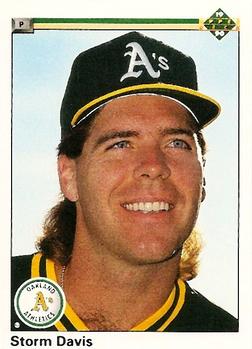 #292 Storm Davis - Oakland Athletics - 1990 Upper Deck Baseball