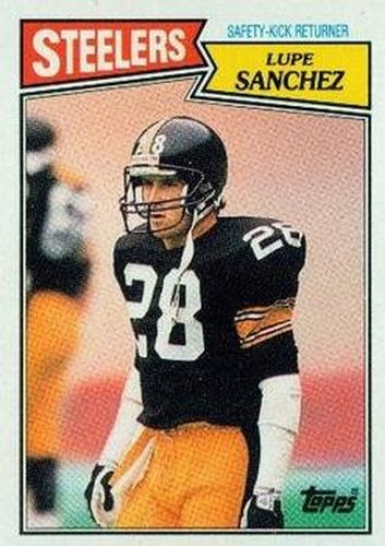 #292 Lupe Sanchez - Pittsburgh Steelers - 1987 Topps Football