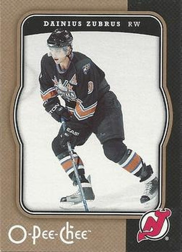 #292 Dainius Zubrus - New Jersey Devils - 2007-08 O-Pee-Chee Hockey
