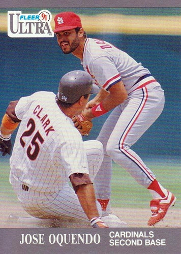 #292 Jose Oquendo - St. Louis Cardinals - 1991 Ultra Baseball