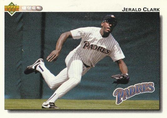 #292 Jerald Clark - San Diego Padres - 1992 Upper Deck Baseball