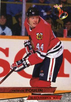 #292 Patrick Poulin - Chicago Blackhawks - 1993-94 Ultra Hockey