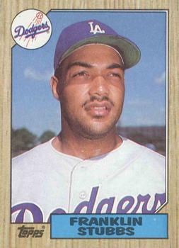 #292 Franklin Stubbs - Los Angeles Dodgers - 1987 Topps Baseball