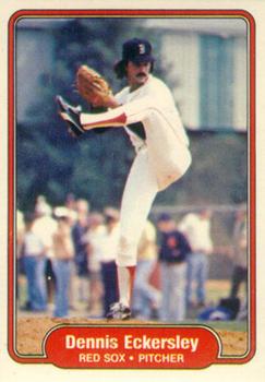 #292 Dennis Eckersley - Boston Red Sox - 1982 Fleer Baseball