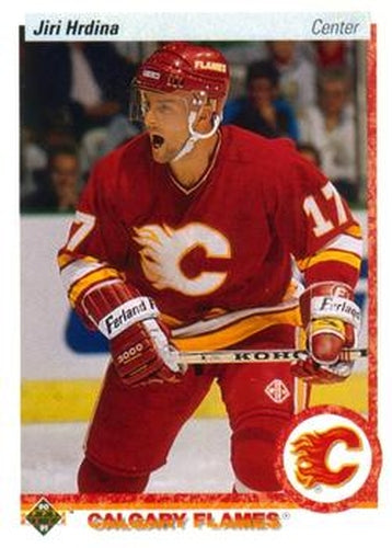 #292 Jiri Hrdina - Calgary Flames - 1990-91 Upper Deck Hockey
