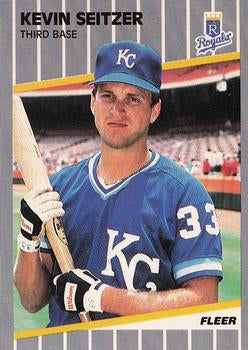 #292 Kevin Seitzer - Kansas City Royals - 1989 Fleer Baseball