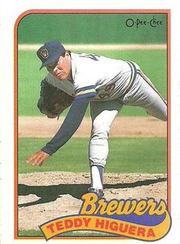 #292 Teddy Higuera - Milwaukee Brewers - 1989 O-Pee-Chee Baseball