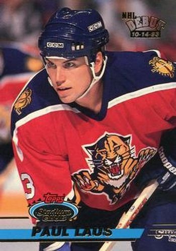 #292 Paul Laus - Florida Panthers - 1993-94 Stadium Club Hockey